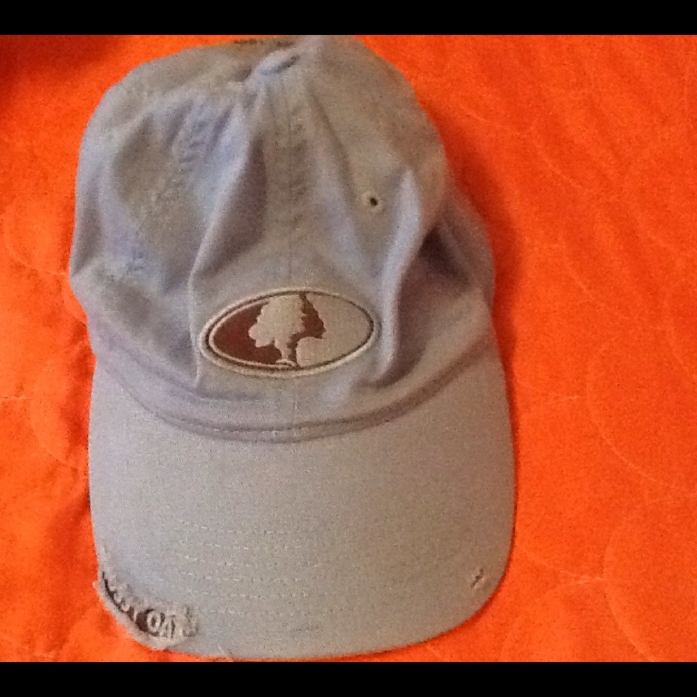 Distressed, sporty ballcap